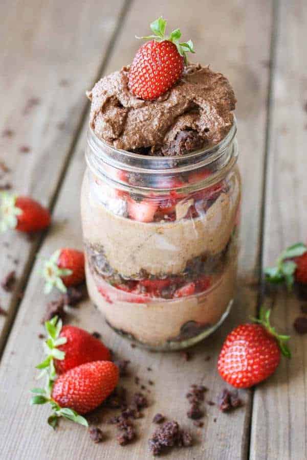 Chocolate Lovers Layered Strawberry Chocolate Mousse Dessert