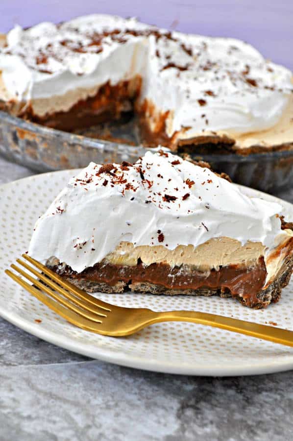 Chocolate Peanut Butter Banana Pie (Gluten-Free)