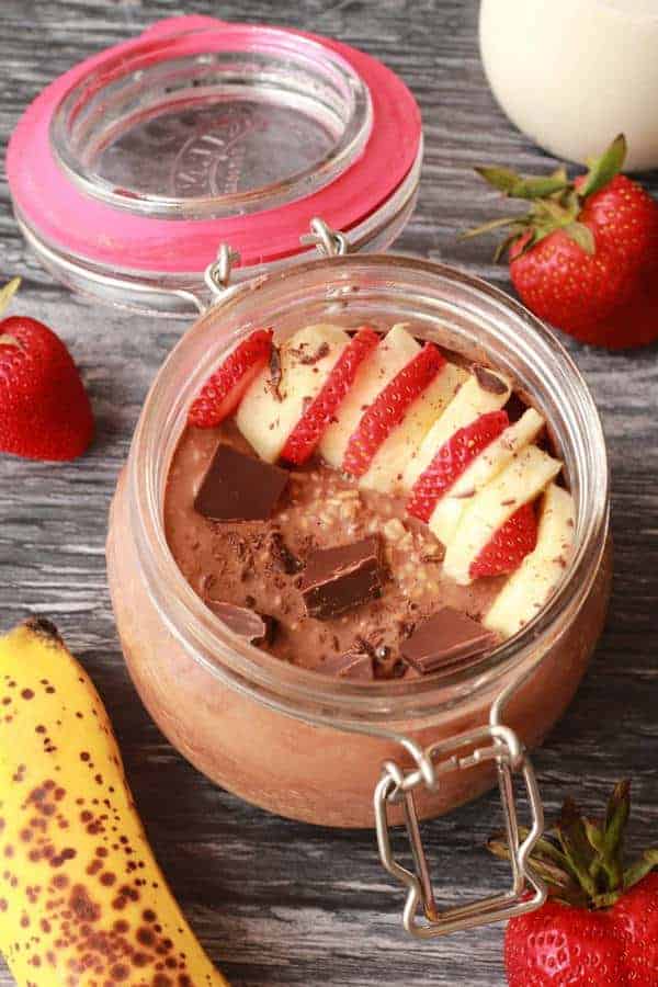 Chocolate Steel Cut Overnight Oats