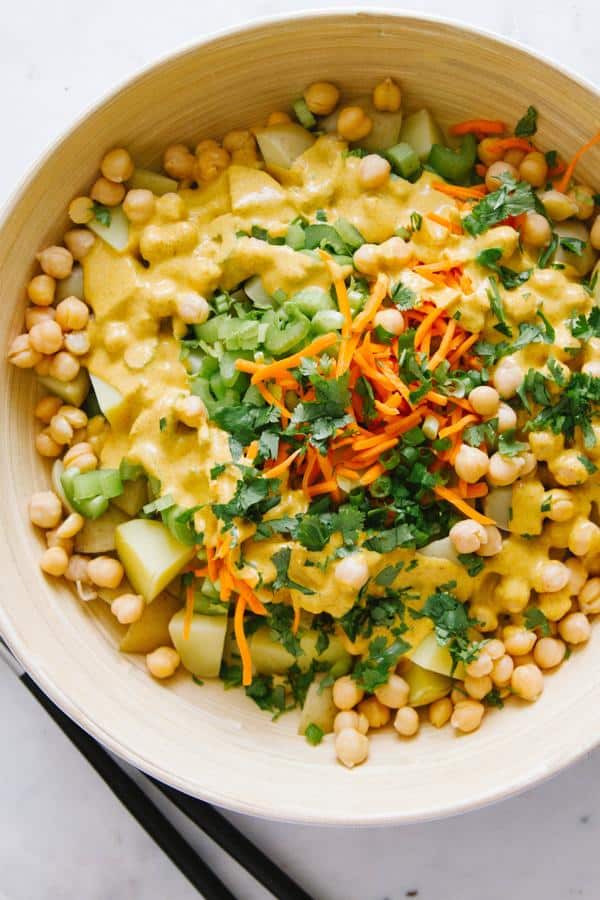 Curried Potato and Chickpea Salad
