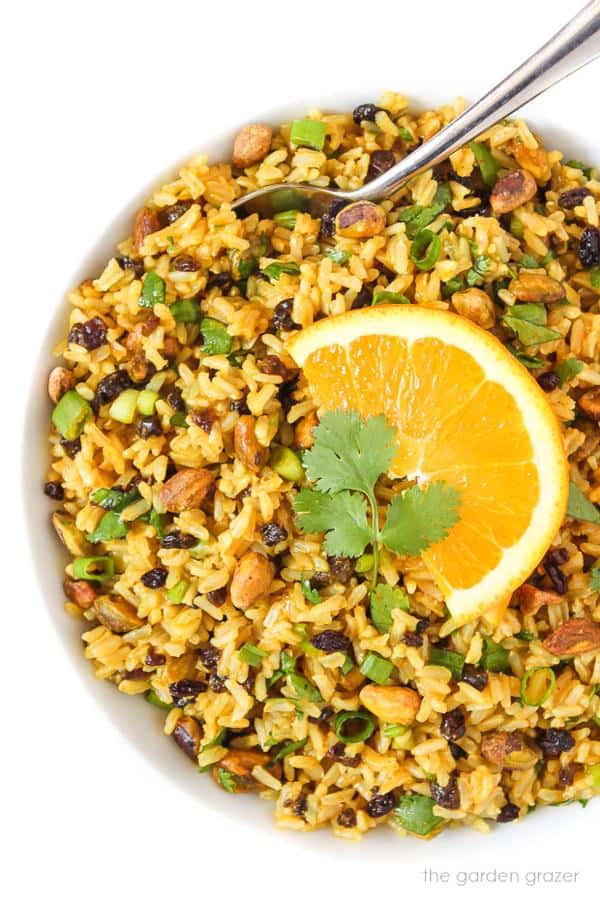 Curried Rice Salad with Orange