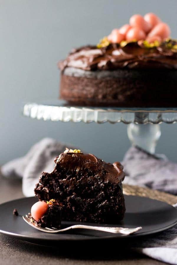 Bolo de Beterraba de Chocolate Escuro