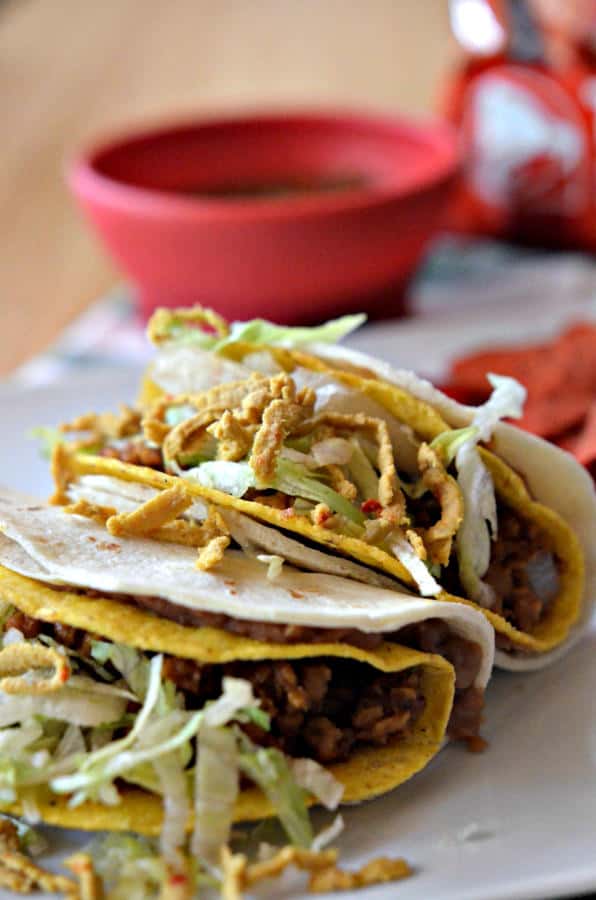 DIY Vegan Double Decker Taco