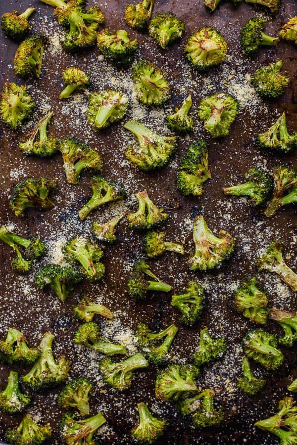 Easy Vegan Parmesan Roasted Broccoli