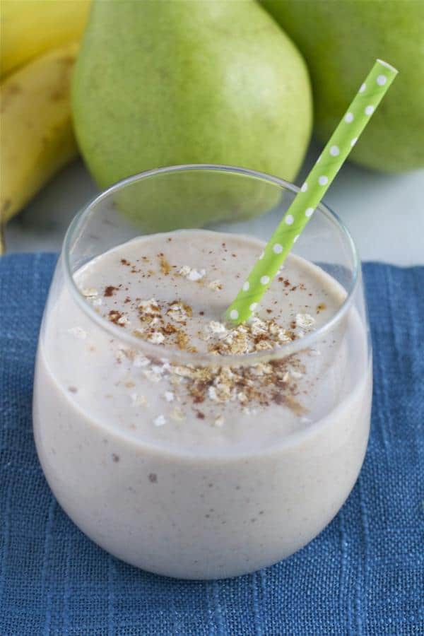 Ginger Pear Oatmeal Smoothie