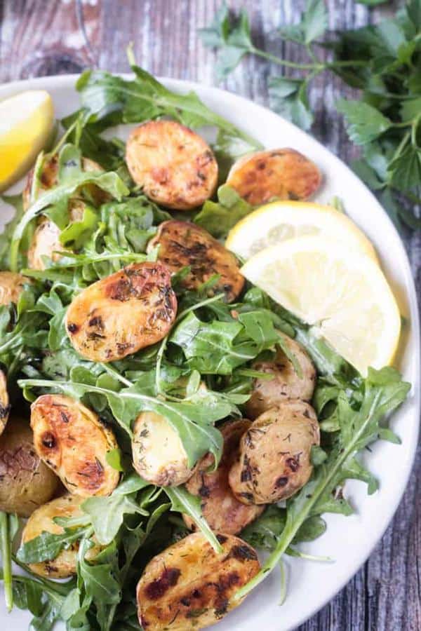 Herb Roasted Potato and Arugula Salad