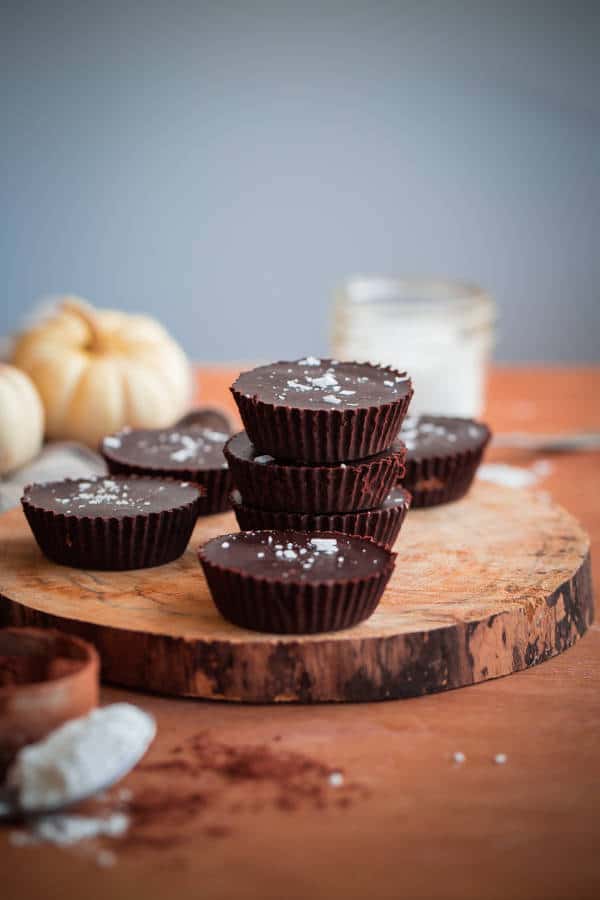 Homemade Spiced Almond Butter Chocolate Cups