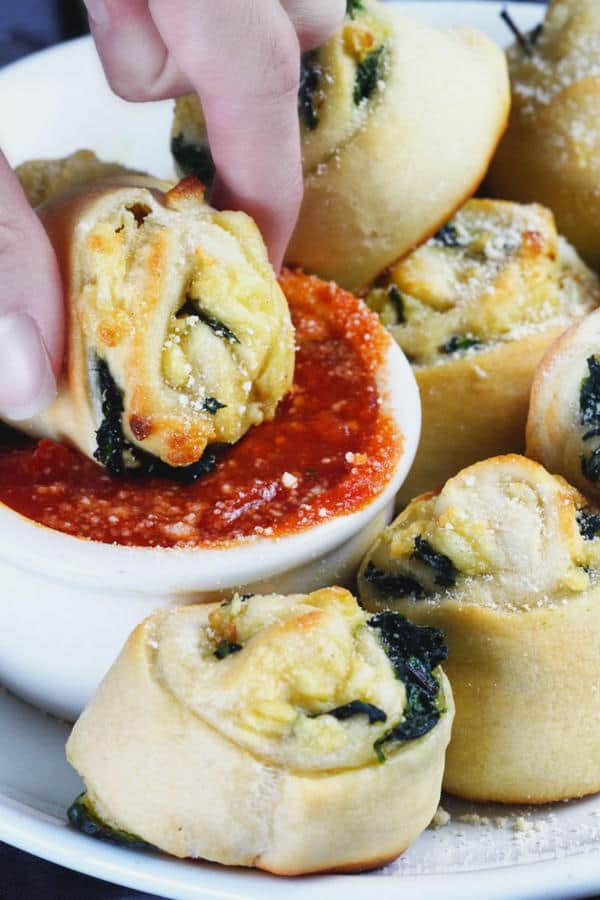 Italian Spinach Pinwheels