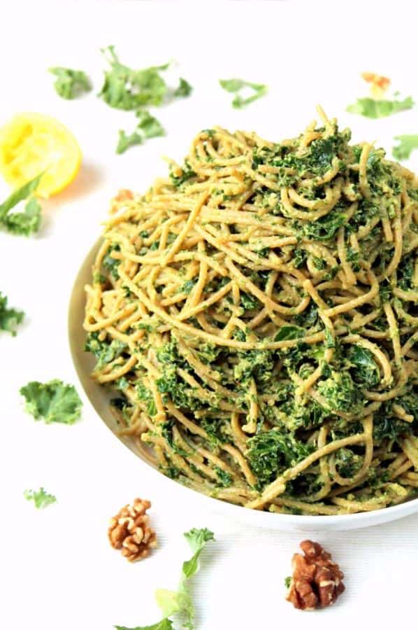 Kale and Avocado Pesto Pasta