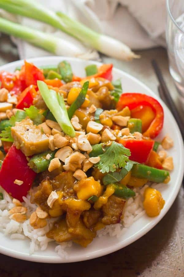 Mango “Chicken” Stir-Fry