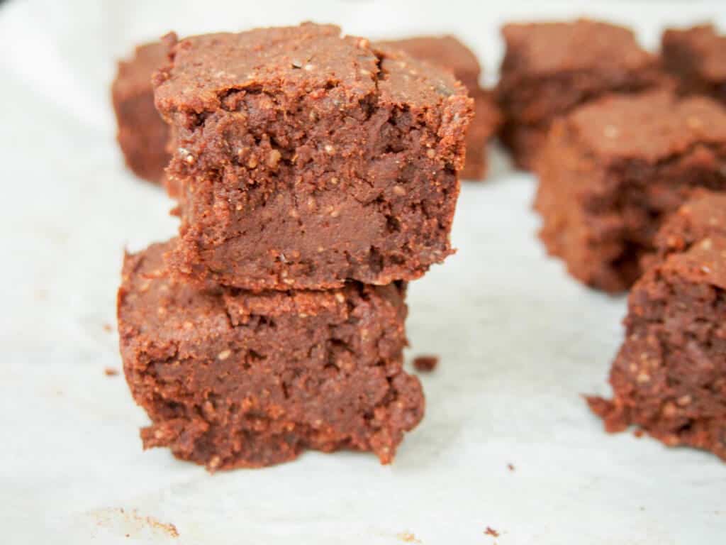 Mexican Hot Chocolate Style Sweet Potato Brownies