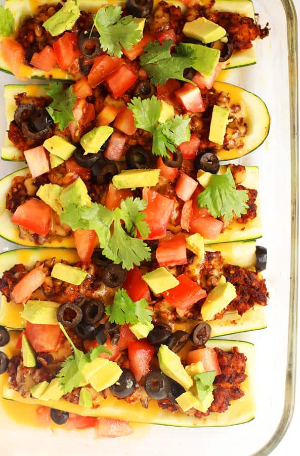 Mexican-Style Stuffed Zucchini Boats (Gluten-Free)