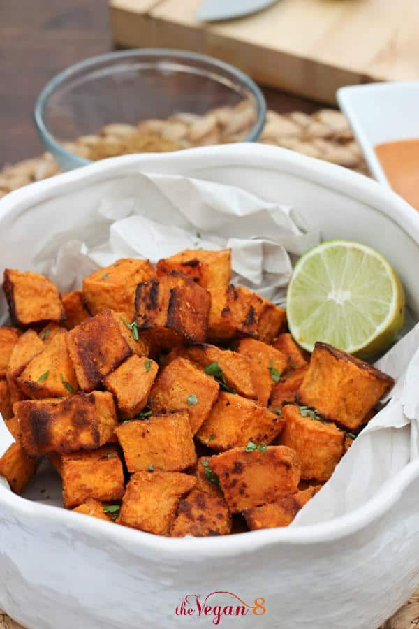 Mexican Sweet Potatoes with Mexican Tahini Sauce