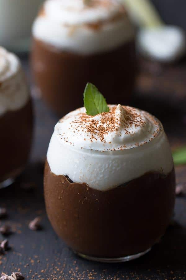 No Bake Chocolate Avocado Pudding