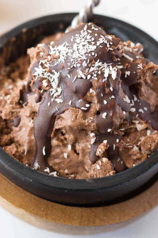 No Churn Chocolate Coconut Ice Cream