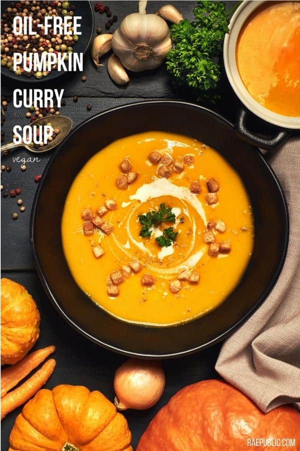 Oil-Free Pumpkin Curry Soup