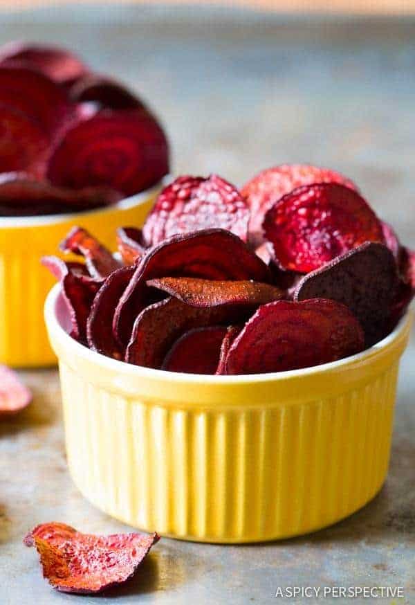 Oven Baked Beet Chips Recipe