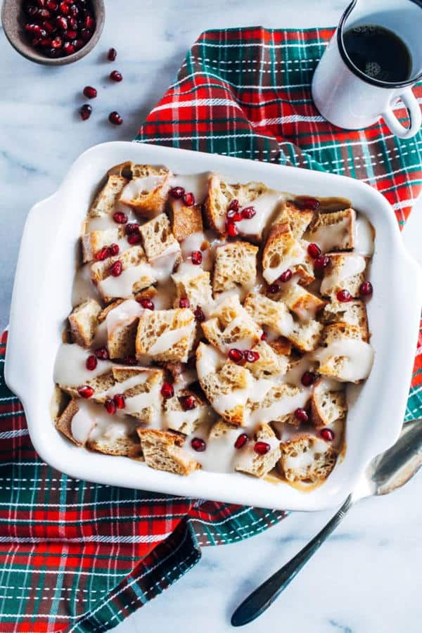 Overnight Eggnog French Toast Casserole