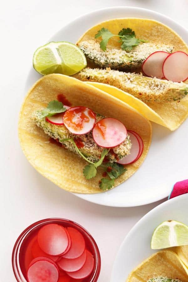 Panko Baked Avocado Tacos