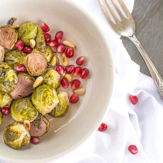 Pomegranate Glazed Brussels Sprouts