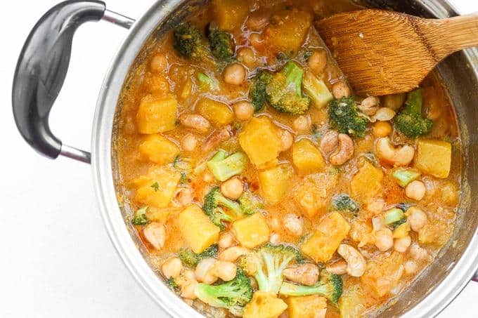 Pumpkin Chickpea Coconut Curry