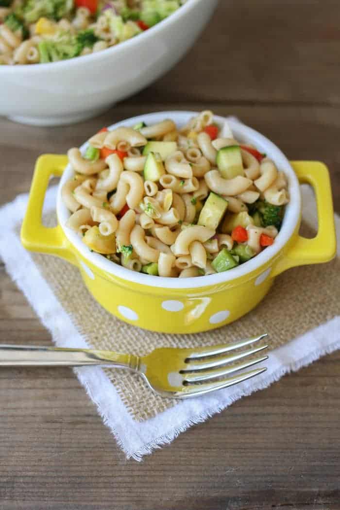 Quick and Easy Veggie Pasta Salad