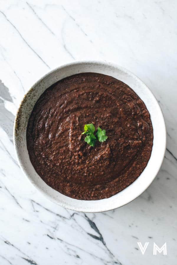 Quick Mashed Black Beans (Frijoles Molidos)