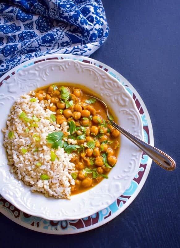 Quick Moroccan Chickpea Stew