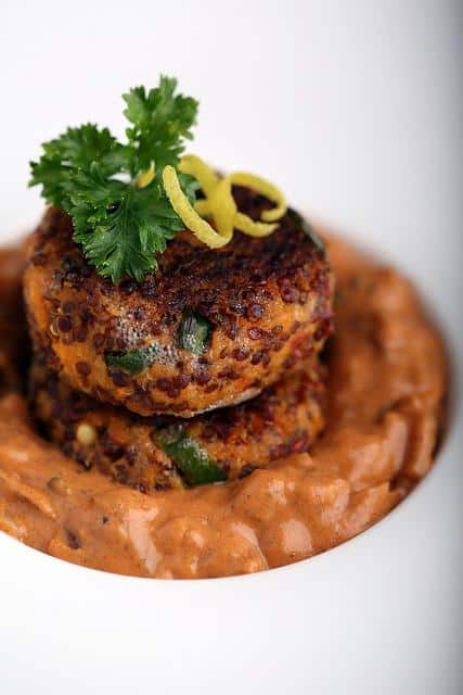 Red Quinoa and Sweet Potato Croquettes