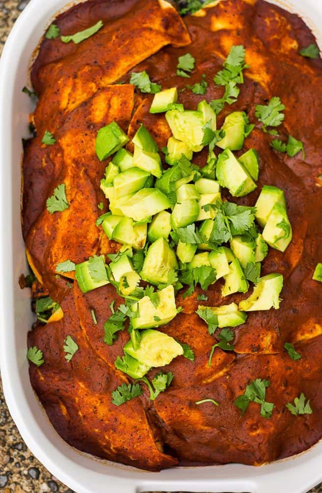 Roasted Vegetable Enchilada Casserole