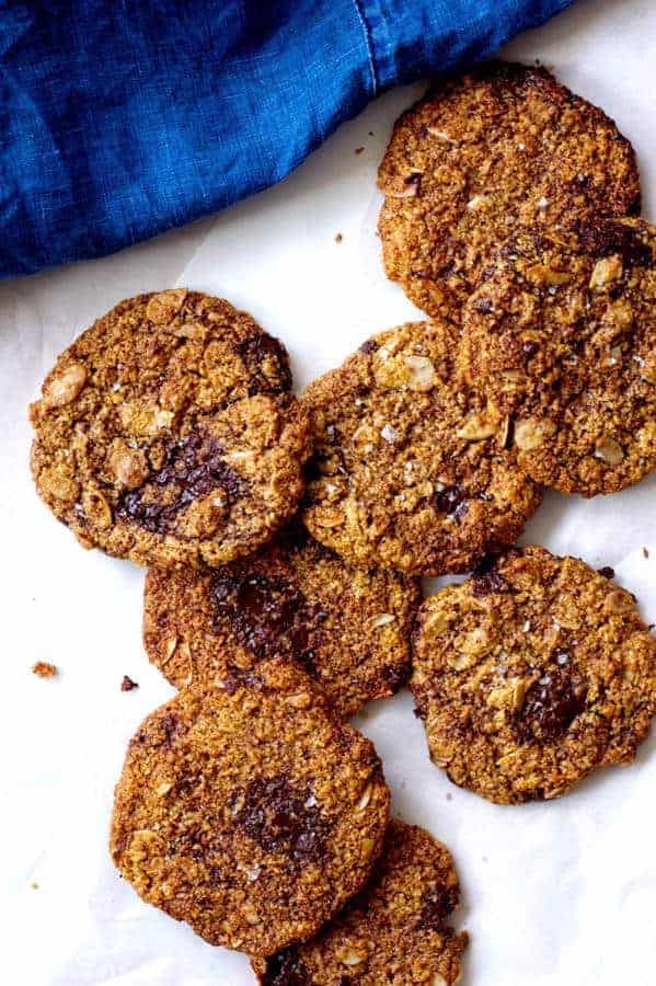 Salted Chocolate and Almond Cookies