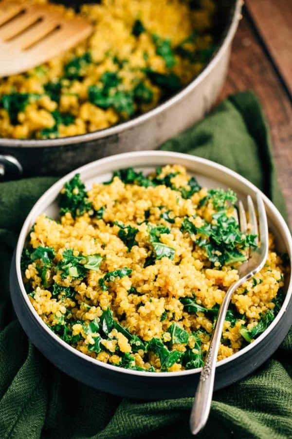 Simple Kale Quinoa