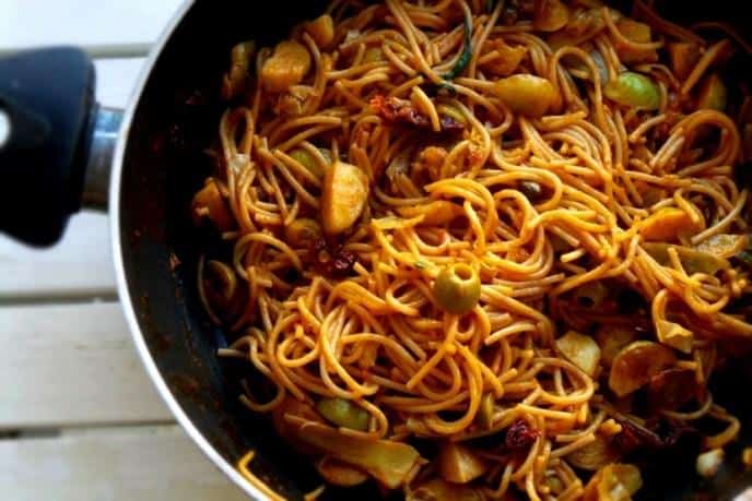 Spaghetti with Brussels Sprouts