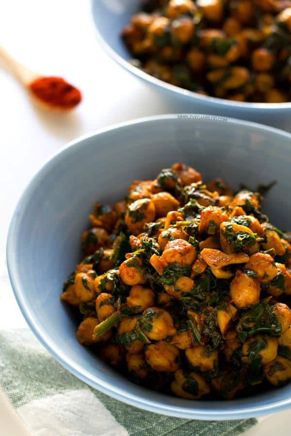 Spanish Spinach with Chickpeas