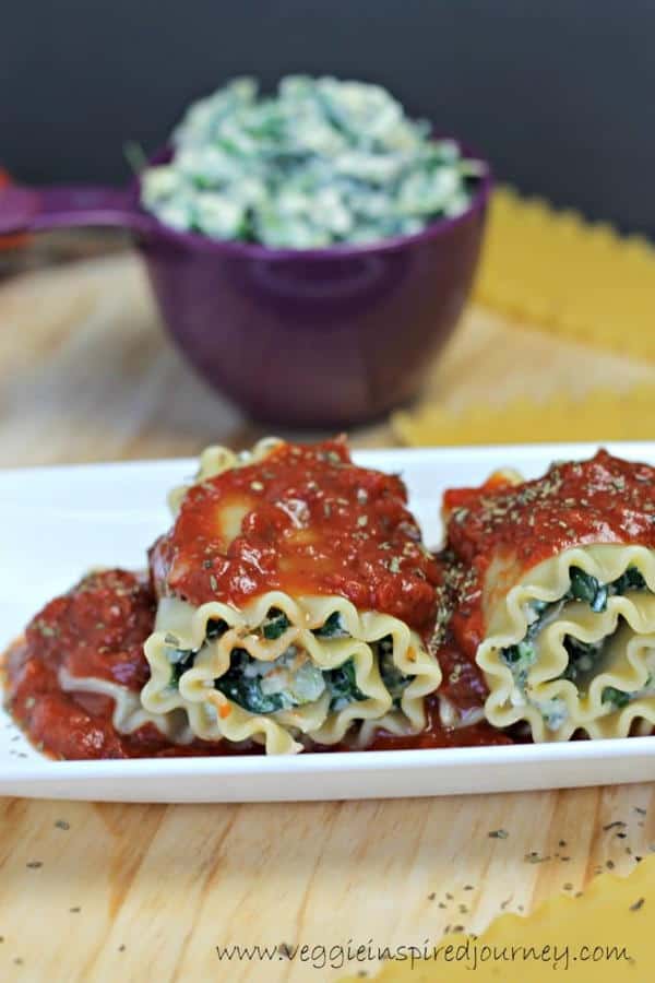 Spinach Artichoke Lasagna Rollups