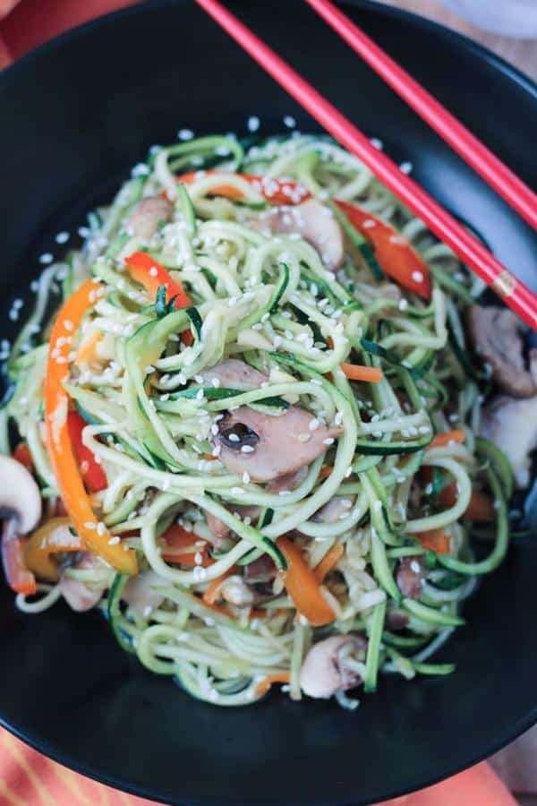 Stir-Fry Zucchini Noodles