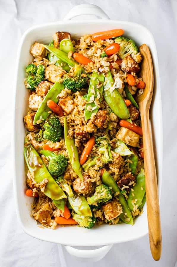 Teriyaki Tofu-Tempeh Casserole