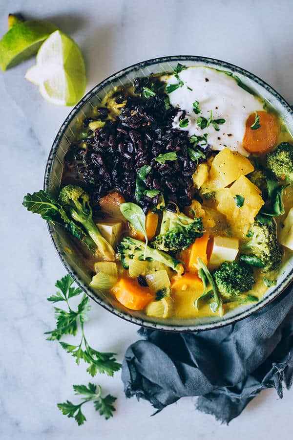 Thai Curry with Black Rice