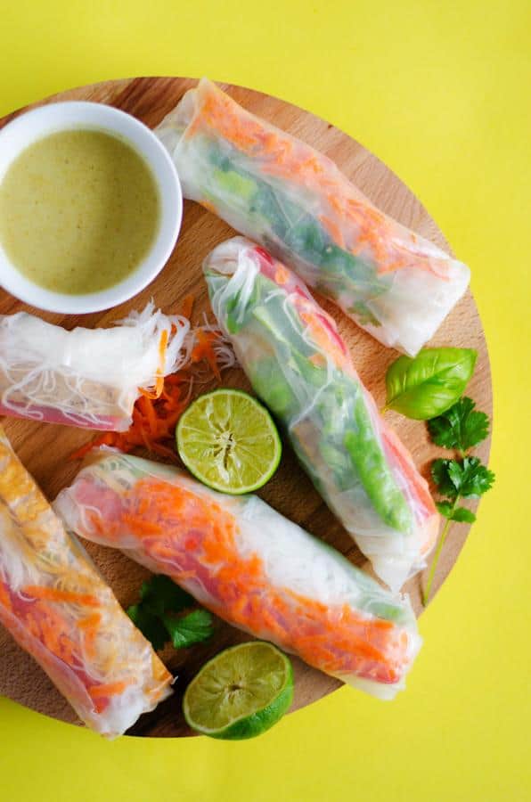 Thai Green Curry Spring Rolls