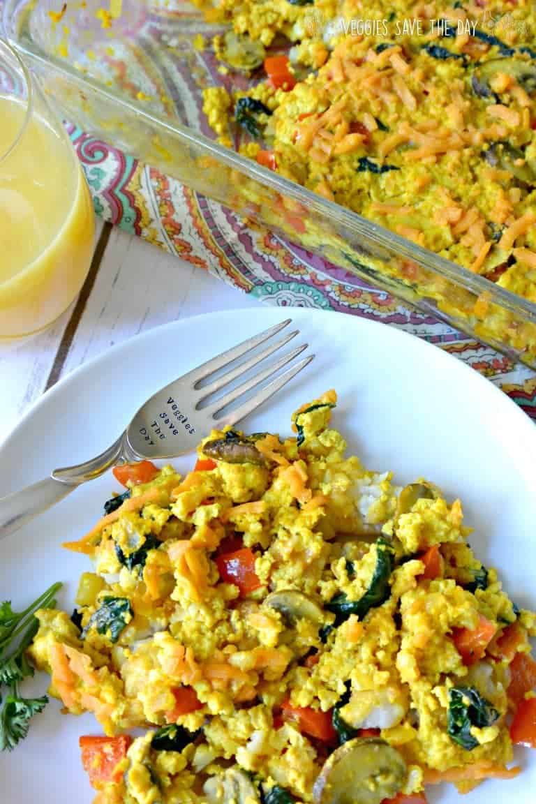 Tofu Scramble Tater Tot Casserole