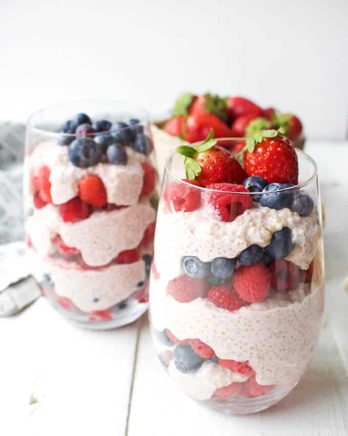 Triple Berry Quinoa Parfait