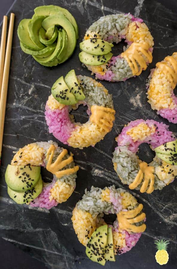 Unicorn Sushi Donuts (Gluten-Free)