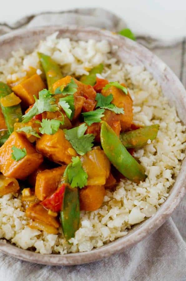 Vegetarian Red Curry Stir Fry