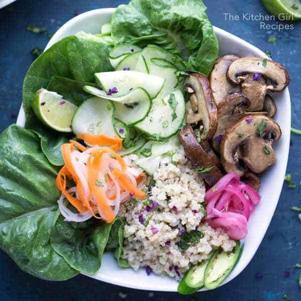 Veggie Quinoa Banh Mi Bowls