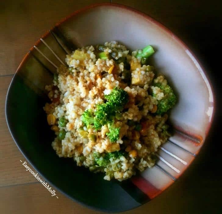 Veggie Stir-Fry Porridge