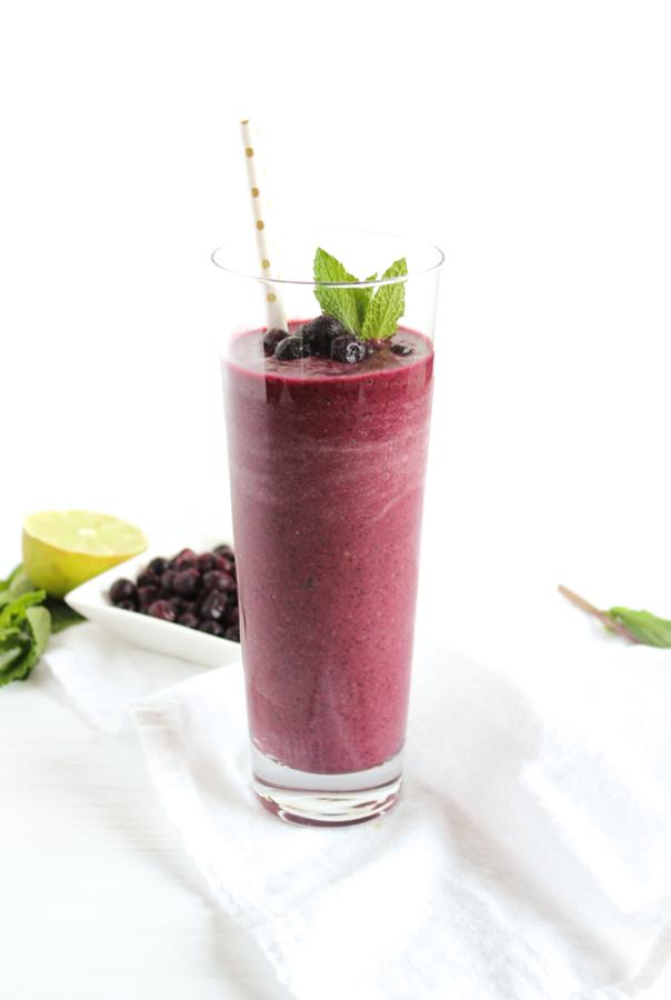 Wild Blueberry Mojito Smoothie