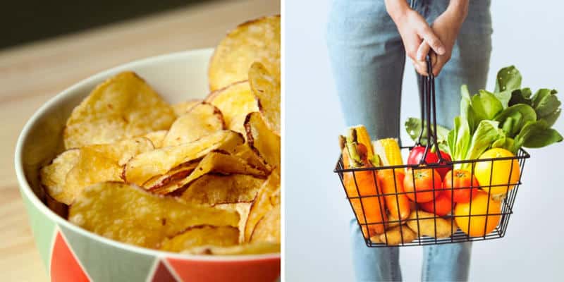 Photo of chips and grocery produce