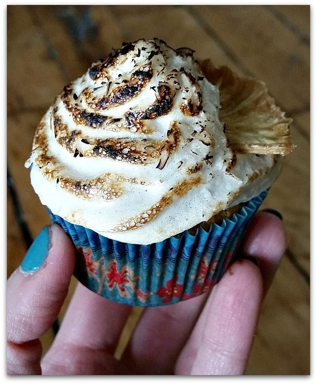 Malibu Rum Cupcakes with Pineapple & Jalapeno Filling