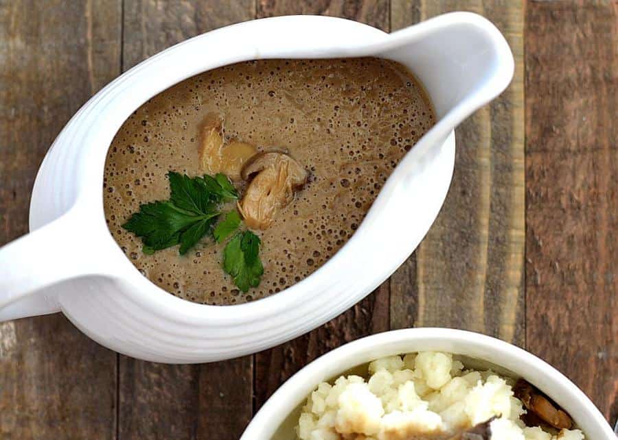 Mushroom Gravy with Sage and Thyme