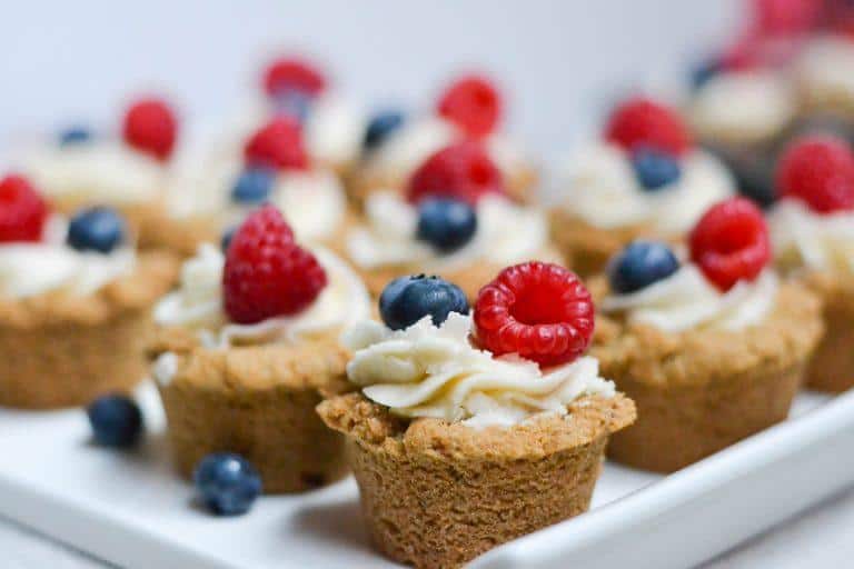 Red, White and Blue Cookie Cups